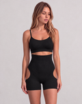 High Waisted Sculpt Shorts - Noir